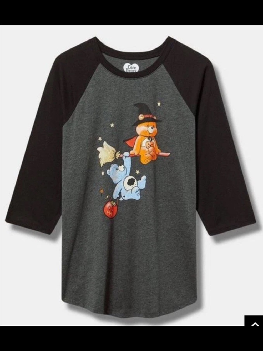 Torrid 2X Care Bears Halloween Classic Fit Cotton Raglan Top NWT 18/20